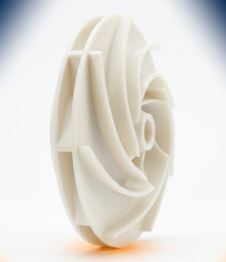 PP/PVDF Impeller for Corrosive Liquids - Shree Mech Seal